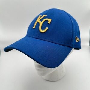 New Era Kansas City‎ Royals Baseball Cap Mens L/XL Blue MLB Hat 3-D Puff Logo